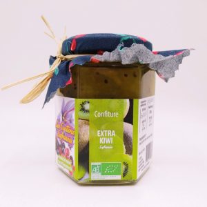 confiture artisanale bio extra kiwi safranée